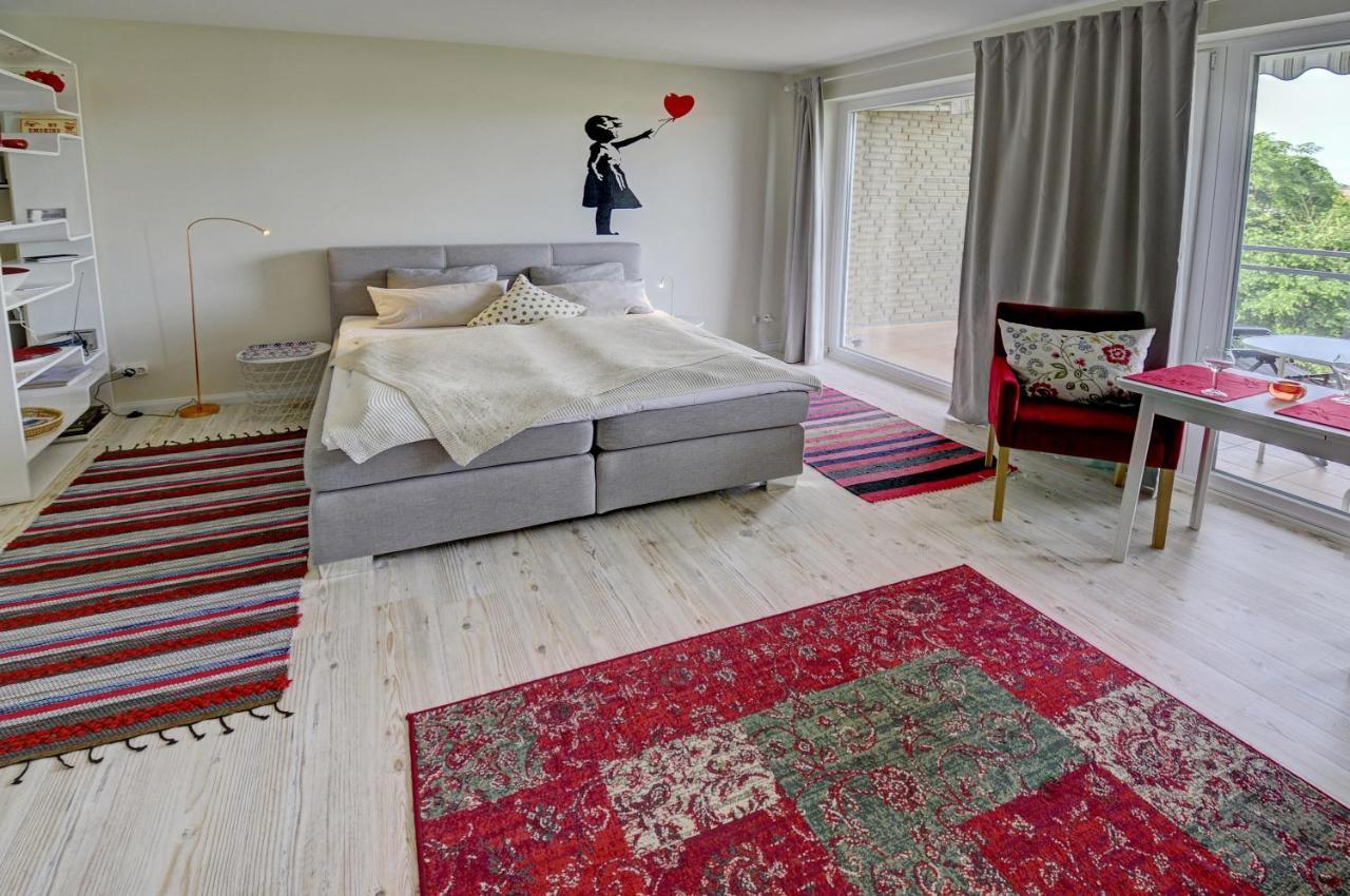 Fewo1846 - Flensview - Komfortables Studioapartment Mit Balkon Und Hafenblick Flensburg Ngoại thất bức ảnh