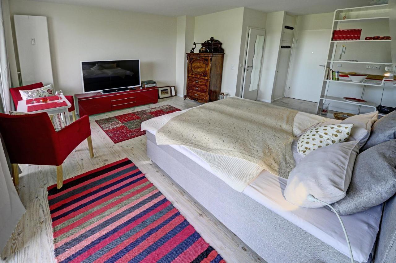 Fewo1846 - Flensview - Komfortables Studioapartment Mit Balkon Und Hafenblick Flensburg Ngoại thất bức ảnh